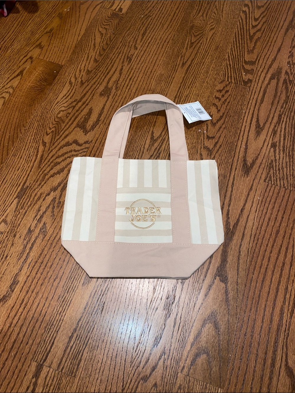 NWT Trader Joe’s Beige Mini Tote Bag